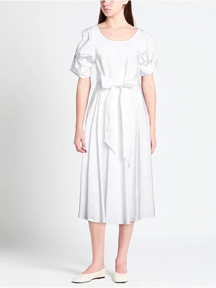 Aspesi Women’s Cotton Midi Dress In Peach